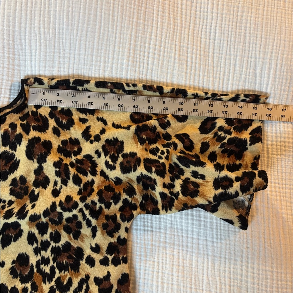 Vintage Leopard Print Terrycloth Swim Cover - Picture 7 of 11